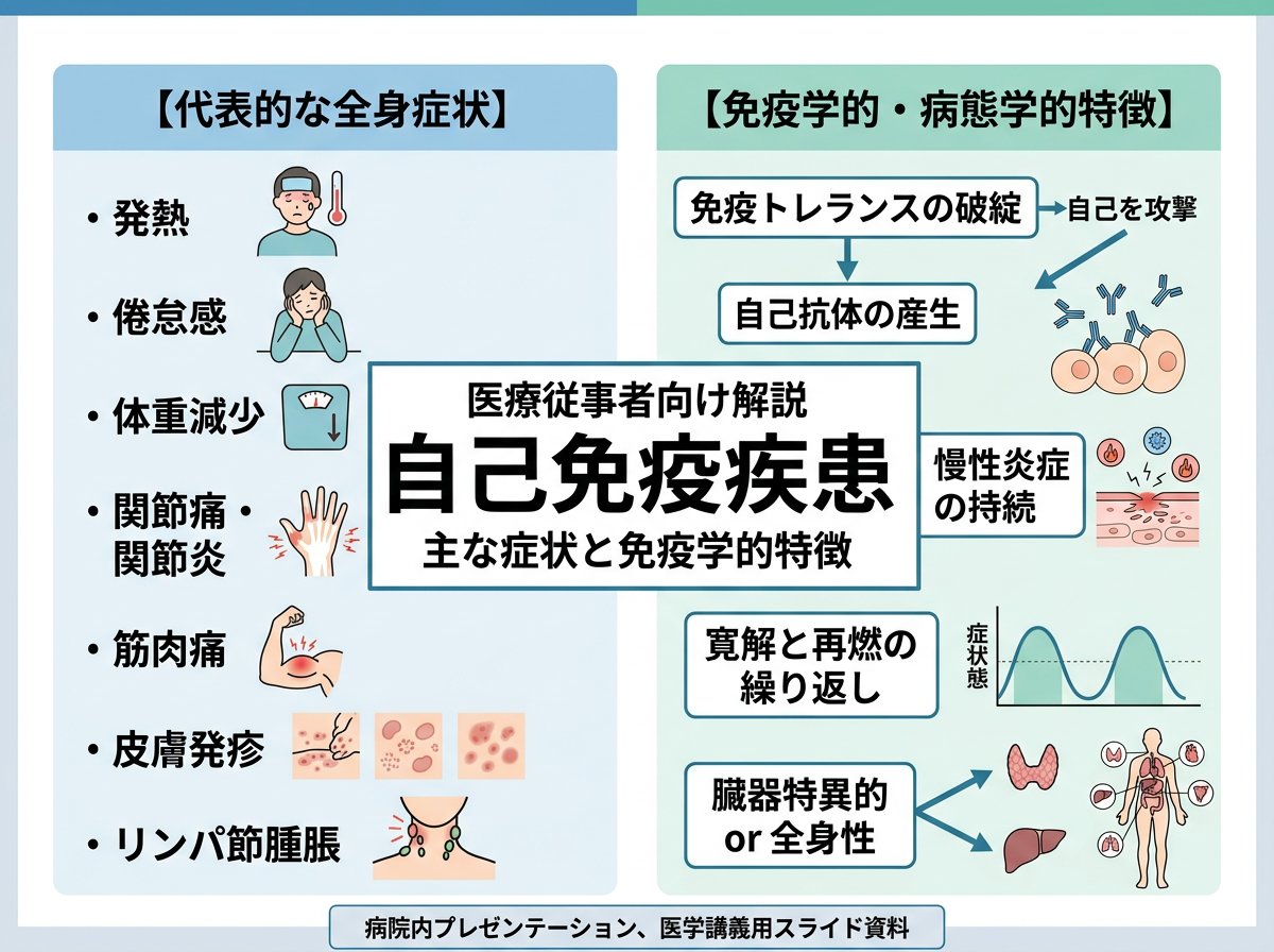自己免疫疾患の一般的な症状と特徴