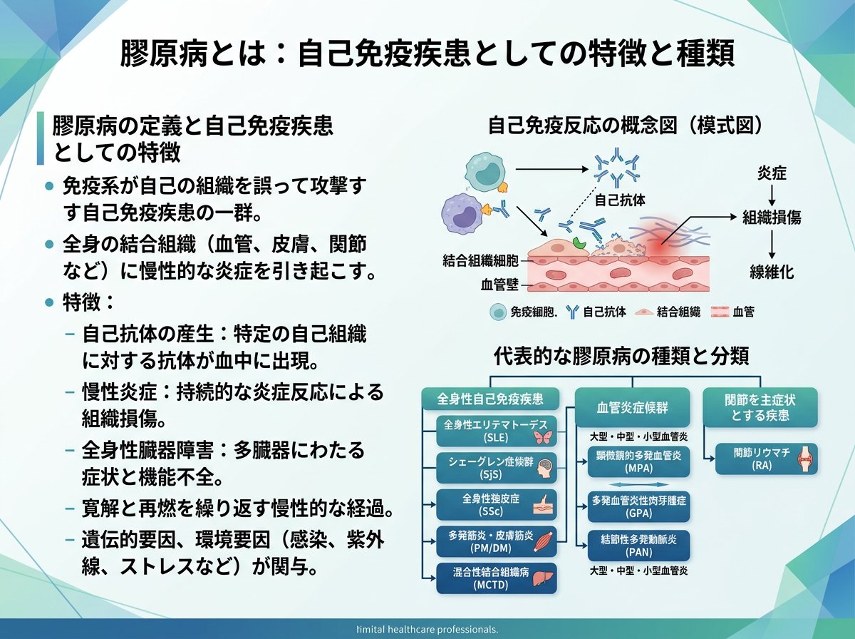 膠原病とは:自己免疫疾患としての特徴と種類